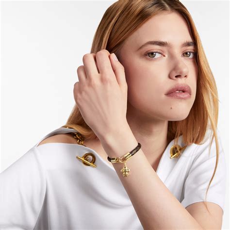 lv string bracelet|vivienne charm monogram bracelet.